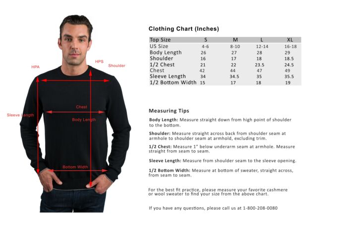 Black Men's 100% Cashmere Long Sleeve Pullover Crewneck Sweater - J ...