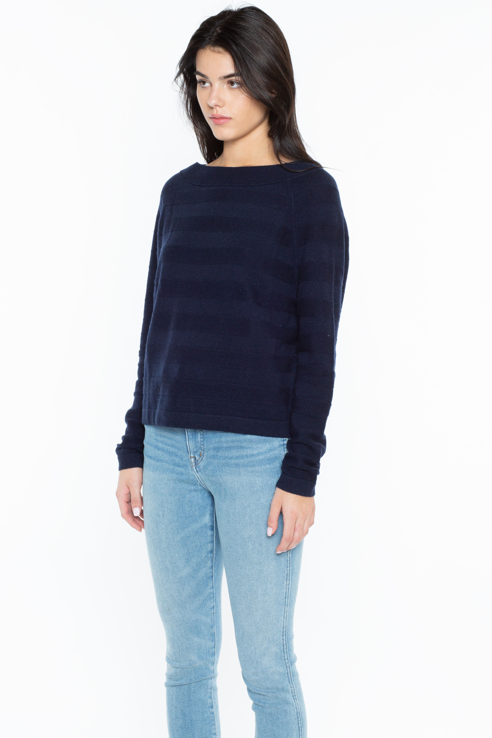 Pure Cashmere V Neck Sweater - Ocean Swell by Universal Standard