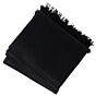 JENNIE LIU 100% Pure Cashmere Throw Blanket-Black