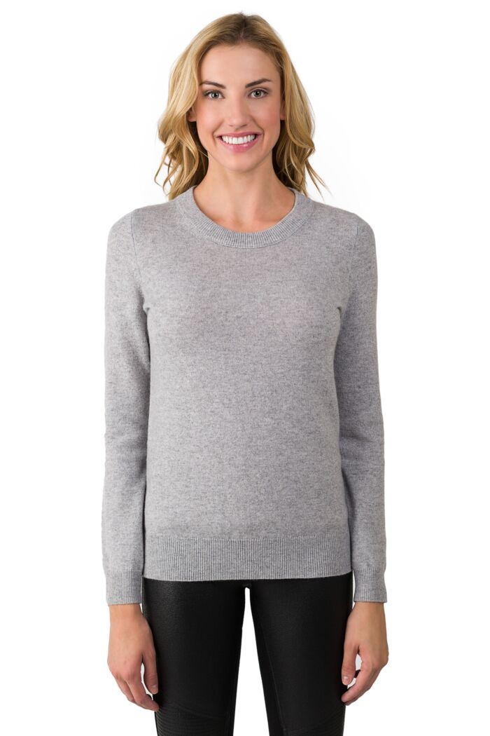 Inhabit Cashmere Jumper light grey flecked casual look Fashion Sweaters Cashmere Jumpers 