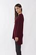 JENNIE LIU Women's 100% Pure Cashmere Long Sleeve Ribbed Tunic Sweater