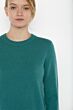 JENNIE LIU Women's 100% Pure Cashmere Long Sleeve Crew Neck Sweater(S