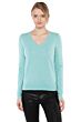 JENNIE LIU Women's 100% Pure Cashmere Long Sleeve Pullover V Neck Sweater(L