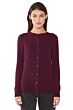 JENNIE LIU Women's 100% Cashmere Button Front Long Sleeve Crewneck Cardigan Sweater(L
