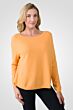 Apricot Cashmere Boatneck Raglan Sweater right side view