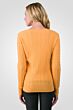 Apricot Cashmere Cable-knit Crewneck Sweater back view