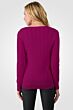 Berry Cashmere Cable-knit Crewneck Sweater