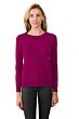 Berry Cashmere Crewneck Sweater Front View