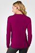 Berry Cashmere Crewneck Sweater Back View