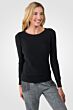 Black Chloe Cashmere Crewneck Sweater right side view