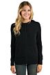 Black Cashmere Long Sleeve Zip Hoodie Cardigan Sweater Front View