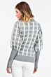Cashmere Double Layered Intarsia Cashmere Turtle Neck Sweater