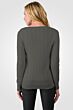 Charcoal Cashmere Cable-knit Crewneck Sweater