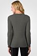 Charcoal Cashmere Crewneck Sweater Back View