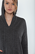 JENNIE LIU Women's 100% Pure Cashmere Dolman Hooded Tunic Pullover Sweater