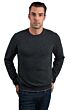 Charcoal Men's 100% Cashmere Long Sleeve Pullover Crewneck Sweater Front View