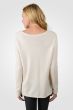 Cream Cashmere High Low Sweater back view