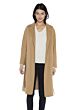 JENNIE LIU Women's Cashmere Wool Double Face Trench Coat with Belt