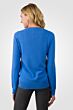 Flag Blue Cashmere Button Front Cardigan Sweater back view