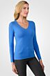 Flag Blue Cashmere V-neck Sweater Right View