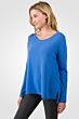 Flag Blue Cashmere High Low Sweater left side view