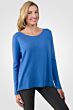 Flag Blue Cashmere High Low Sweater right side view