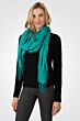 Green Tissue Weight Wool Cashmere Wrap side view