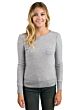 Grey Chloe Cashmere Crewneck Sweater front view