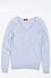 Sky Blue Cashmere V-neck Sweater