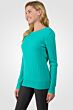 Jade Cashmere Cable-knit Crewneck Sweater left side view