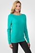 Jade Cashmere Cable-knit Crewneck Sweater right side view