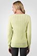 Lemonade Cashmere Cable-knit Crewneck Sweater back view