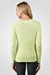 Lemonade Cashmere Cable-knit V-neck Sweater back view