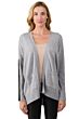 Lt Heather Grey Cashmere Dolman Cardigan Tunic Sweater front view