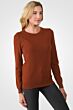 Marsala Cashmere Crewneck Sweater right side view