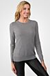 MidGrey Cashmere Crewneck Sweater right side view