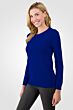 Midnight Cashmere Crewneck Sweater left side view