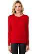 NeonRed Cashmere Crewneck Sweater Front View