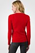 NeonRed Cashmere V-neck Sweater Back View