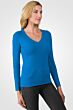 OceanBlue Cashmere V-neck Sweater Right View