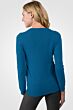 Peacock Cashmere Crewneck Sweater back view