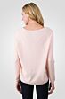 Pink Pearl Cashmere Boatneck Raglan Sweater back view
