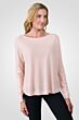Pink Pearl Cashmere Boatneck Raglan Sweater right side view