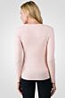 Pink Pearl Cashmere V-neck Sweater back view