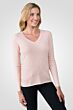 Pink Pearl Cashmere V-neck Sweater right side view