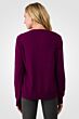 Plum Cashmere Button Front Cardigan Sweater back view