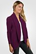 Plum Cashmere Celine Cardigan Sweater right side view