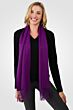 Purple Cashmere Scarf side view