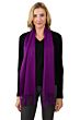 Purple Cashmere Scarf front view