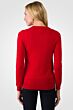 Red Cashmere Crewneck Sweater back view